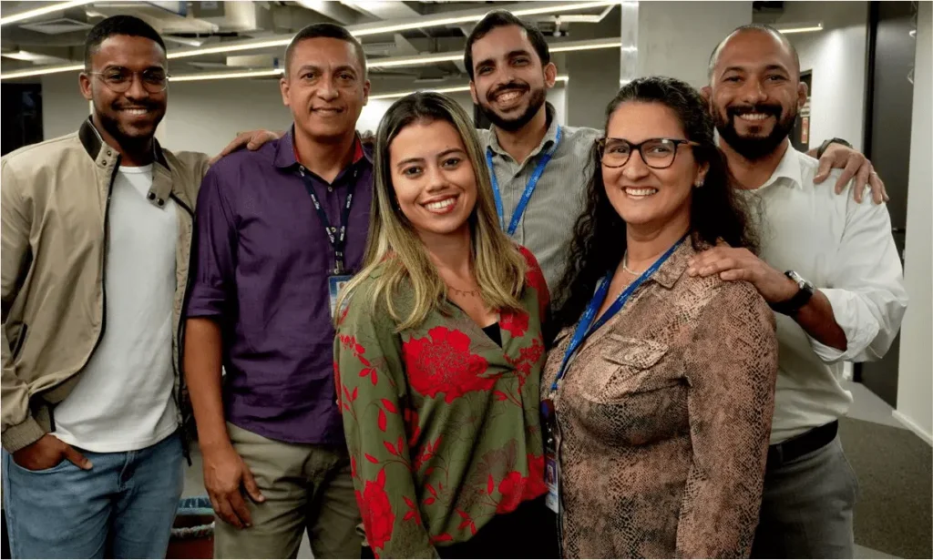 Time de colaboradores do corporativo RJ